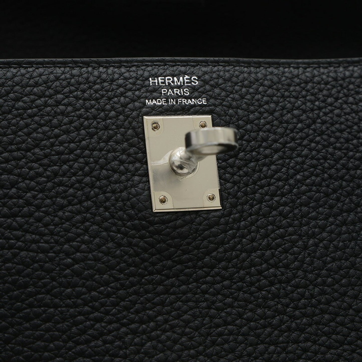 Hermès Black Leather Handbag