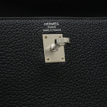 Hermès Black Leather Handbag