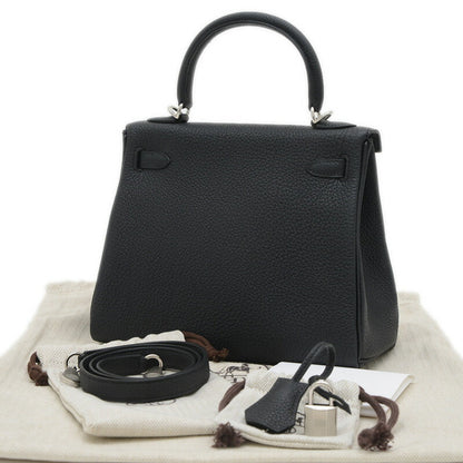 Hermès Black Leather Handbag