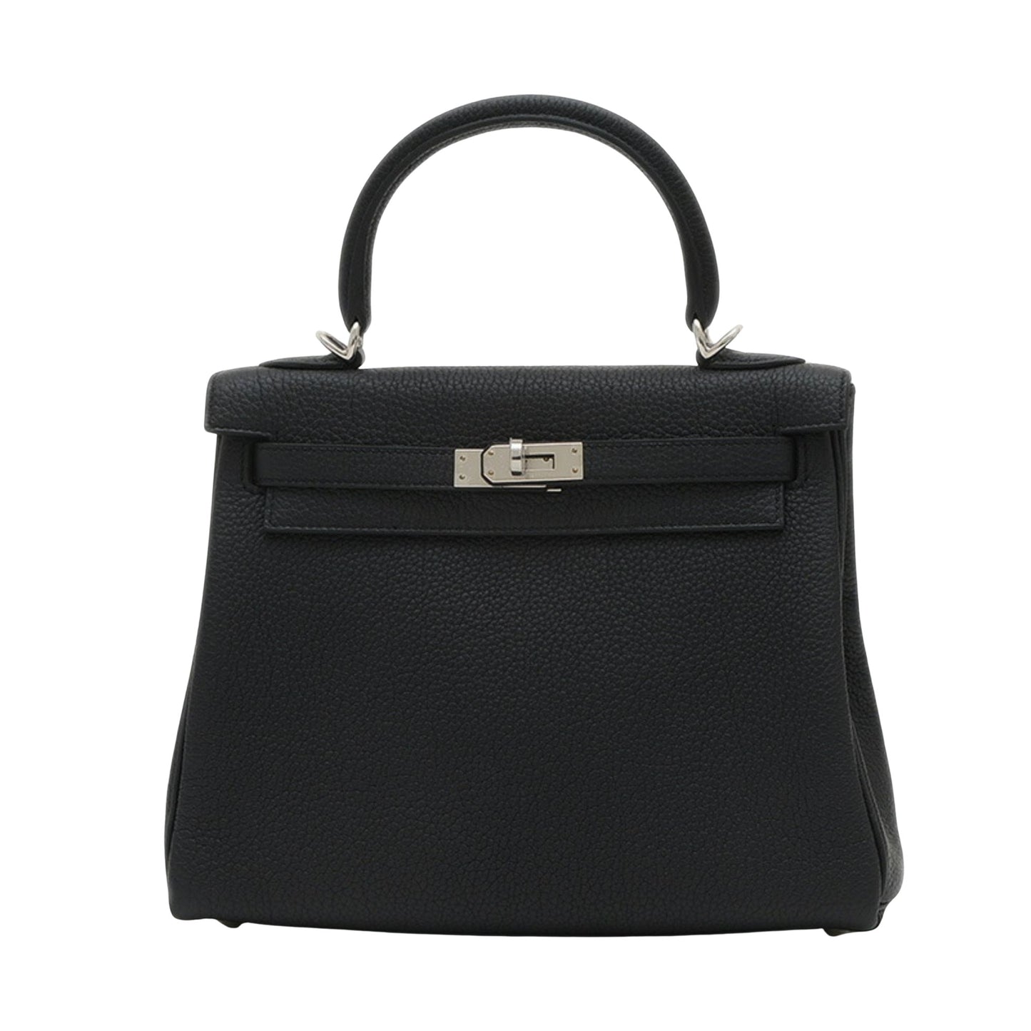 Hermès Black Leather Handbag