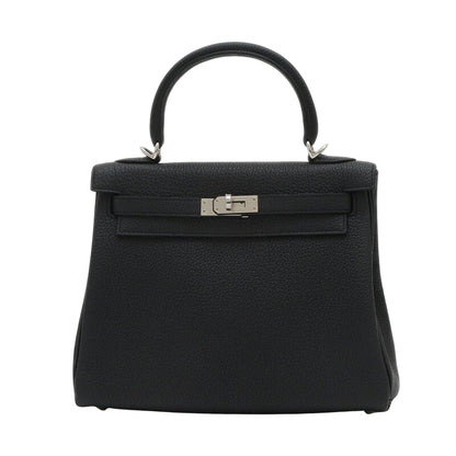 Hermès Black Leather Handbag