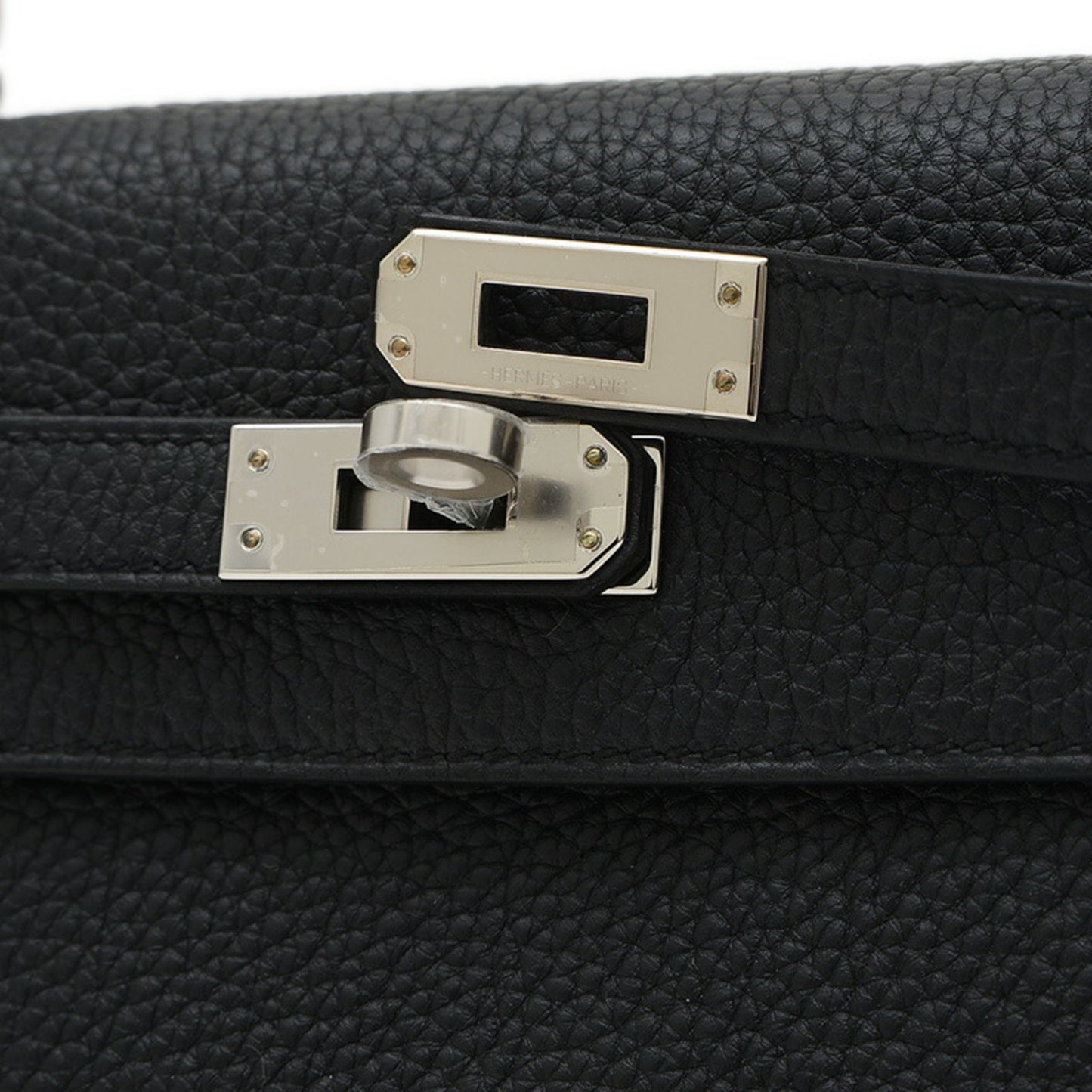 Hermès Black Leather Handbag