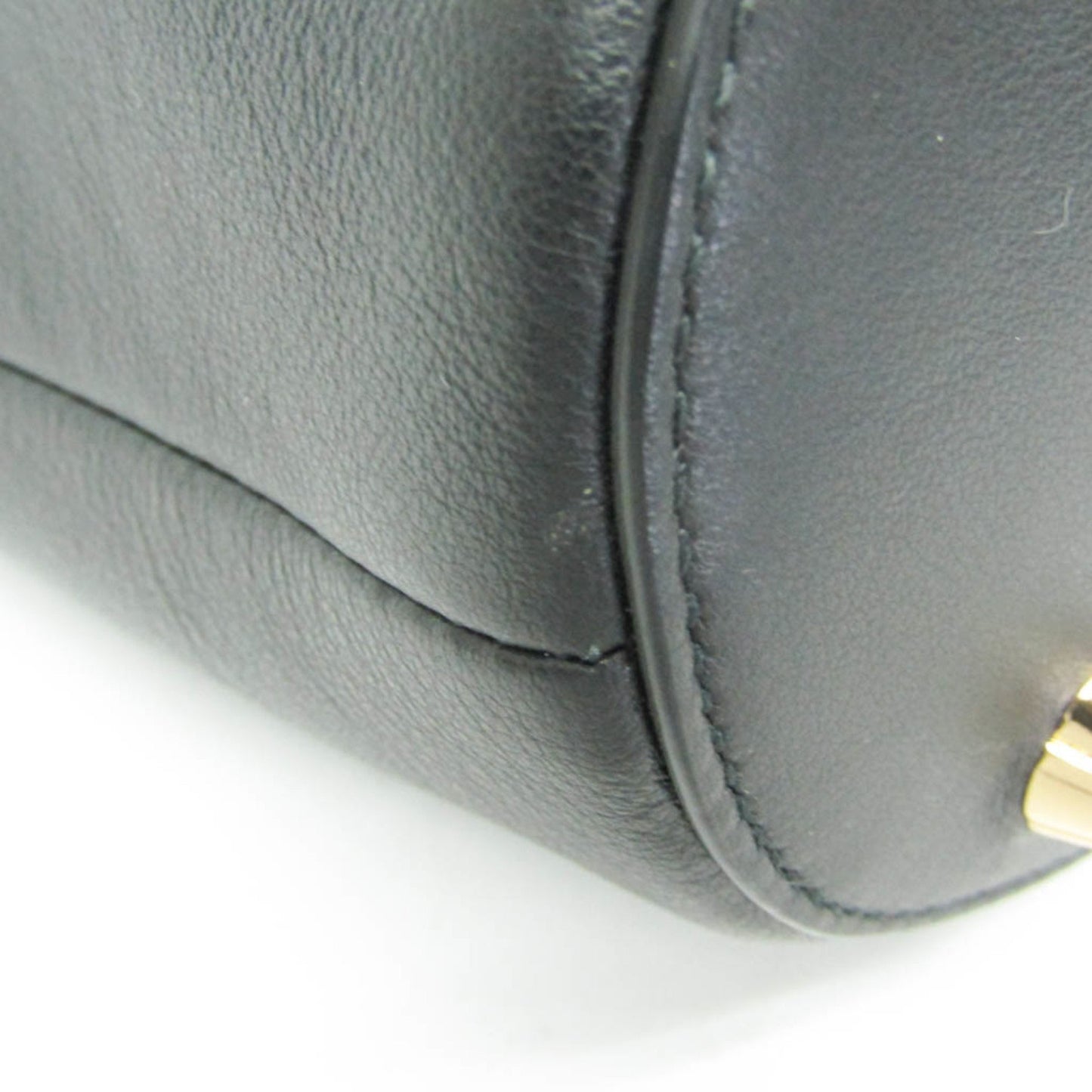Salvatore Ferragamo Black Leather Shoulder