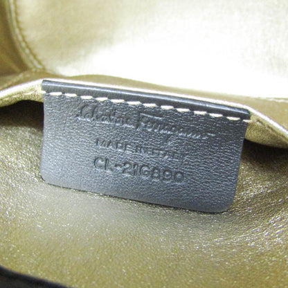 Salvatore Ferragamo Black Leather Shoulder