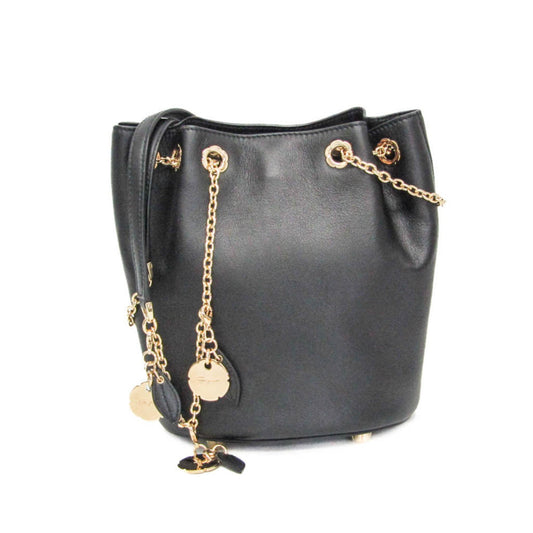 Salvatore Ferragamo Black Leather Shoulder