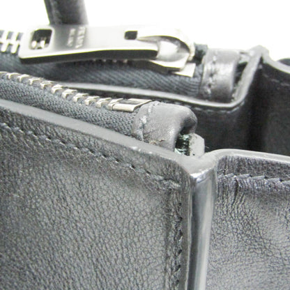 Prada Black Leather Twin Zip