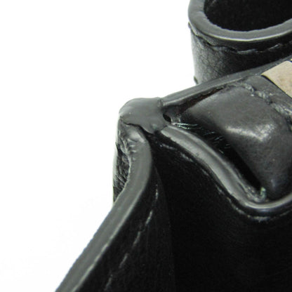 Prada Black Leather Twin Zip