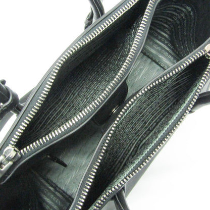 Prada Black Leather Twin Zip