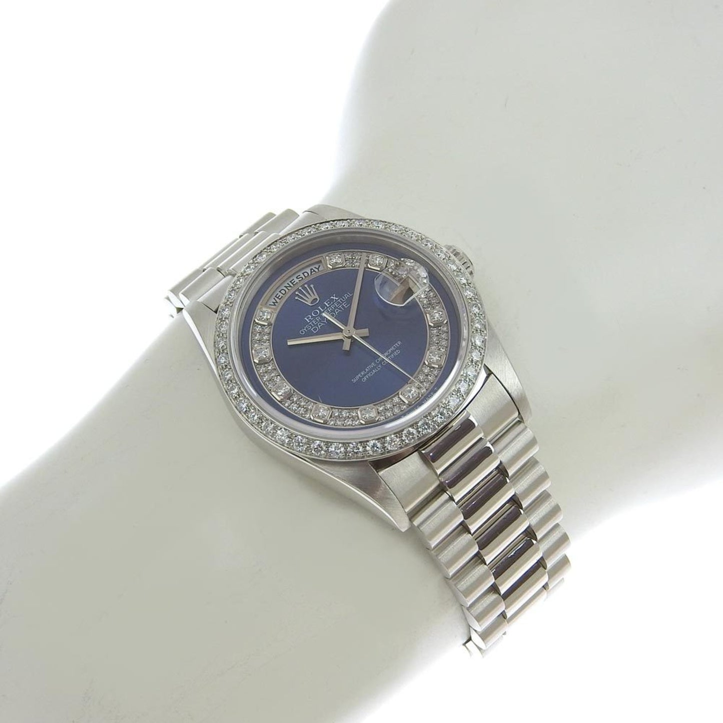 Rolex Blue White Gold Day-date 36mm