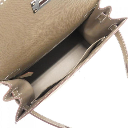 Hermès Gray Leather Handbag