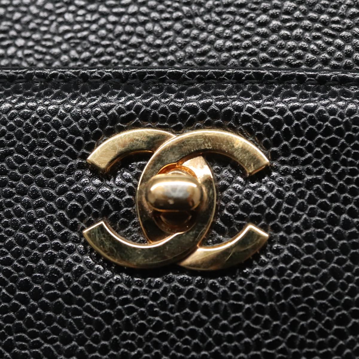 Chanel Black Leather Executive