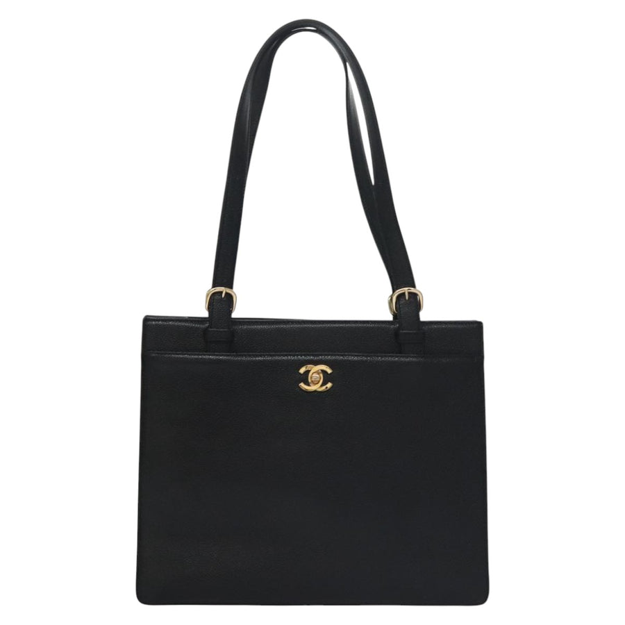 Chanel Black Leather Executive