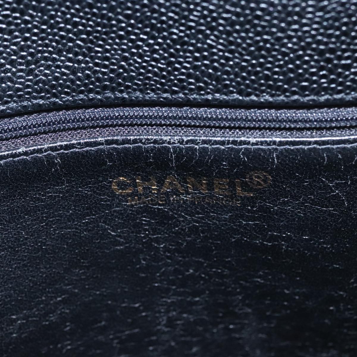 Chanel Black Leather Executive
