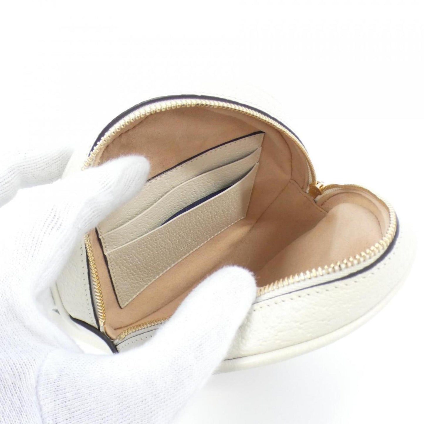 Gucci White Leather Ophidia