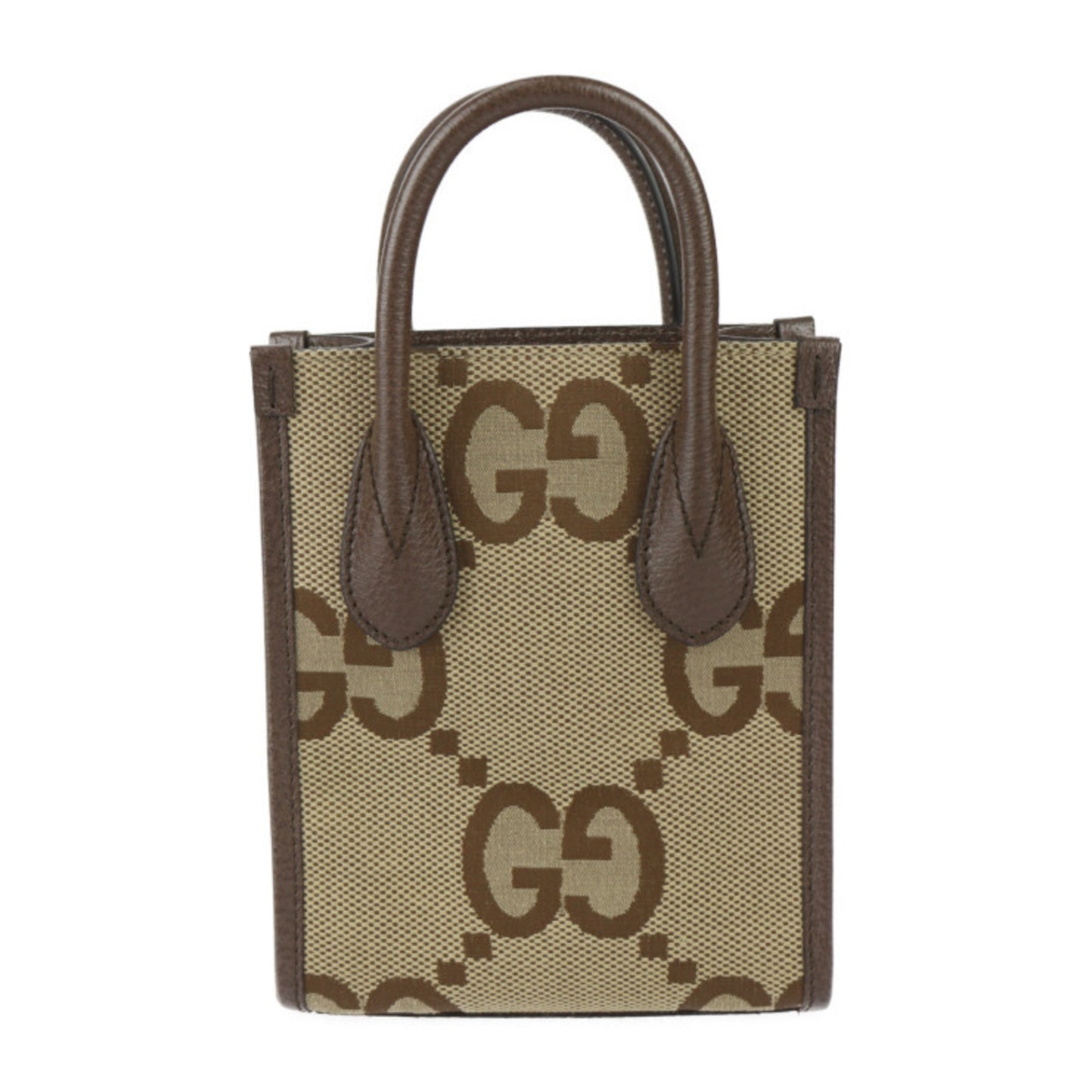 Gucci Brown Canvas Gg Jumbo