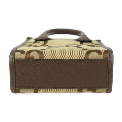 Gucci Brown Canvas Gg Jumbo
