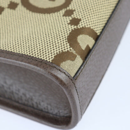 Gucci Brown Canvas Gg Jumbo