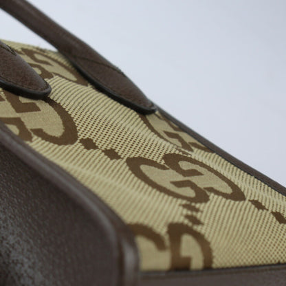 Gucci Brown Canvas Gg Jumbo