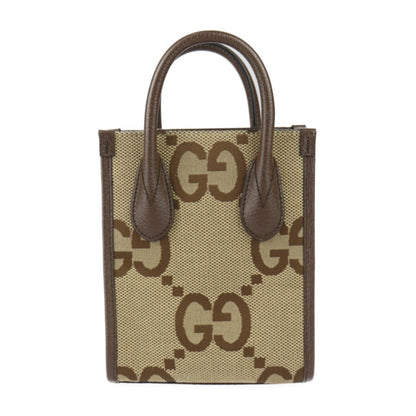 Gucci Brown Canvas Gg Jumbo