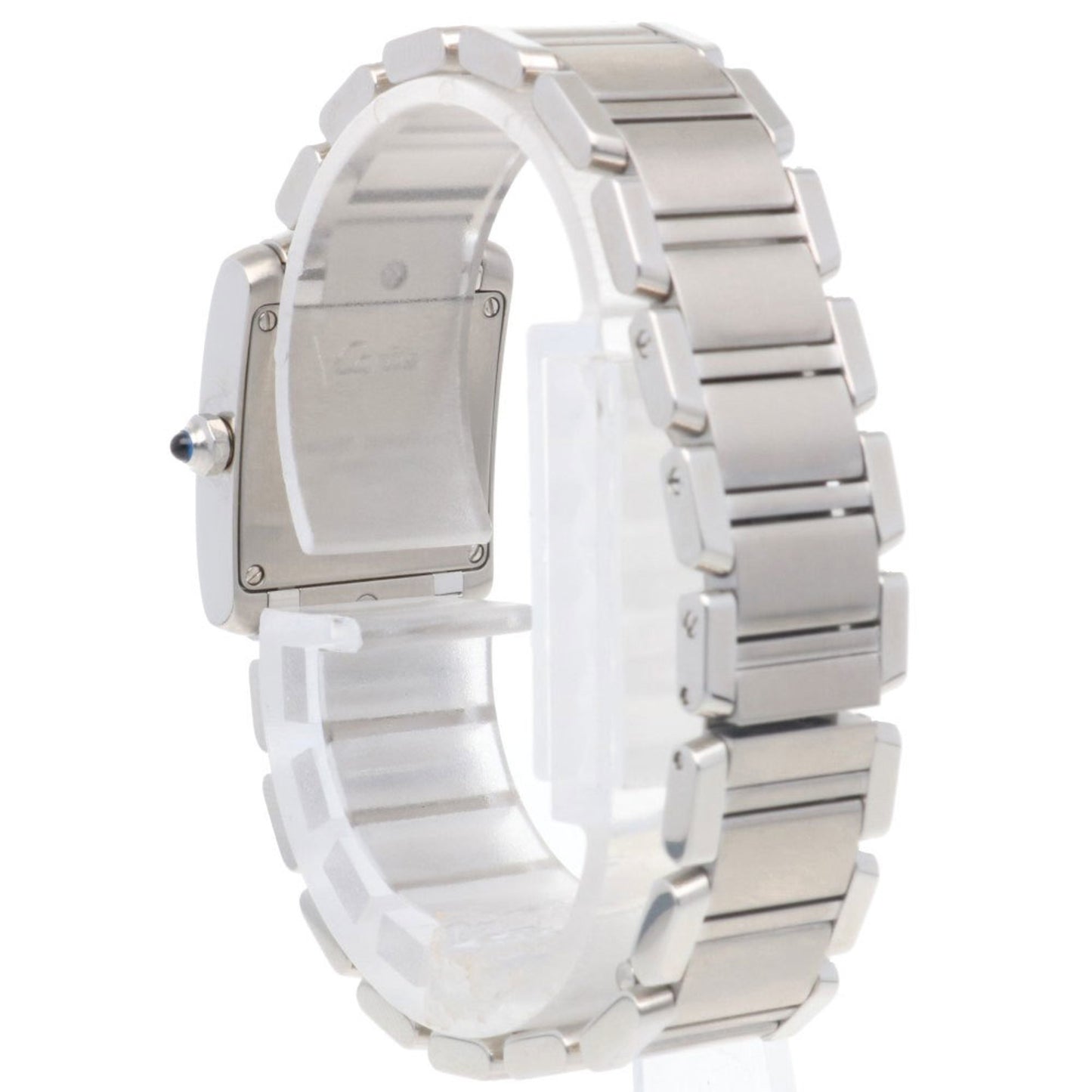 Cartier White Steel Tank Française