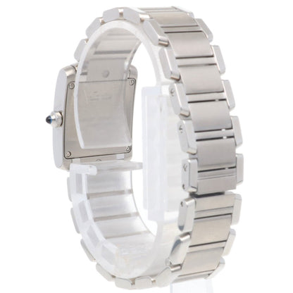 Cartier White Steel Tank Française