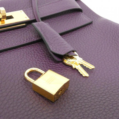 Hermès Purple Leather Handbag