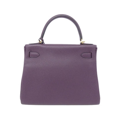 Hermès Purple Leather Handbag