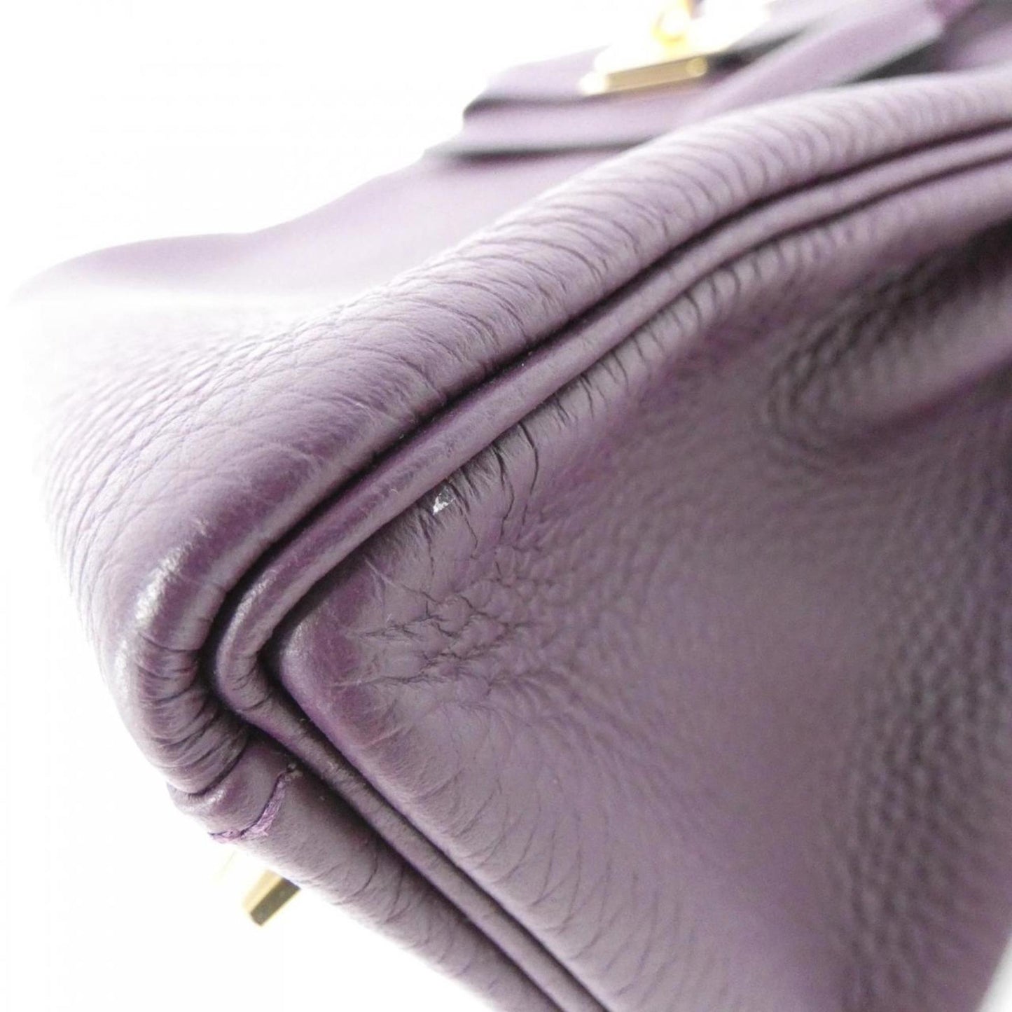 Hermès Purple Leather Handbag