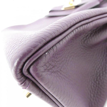 Hermès Purple Leather Handbag