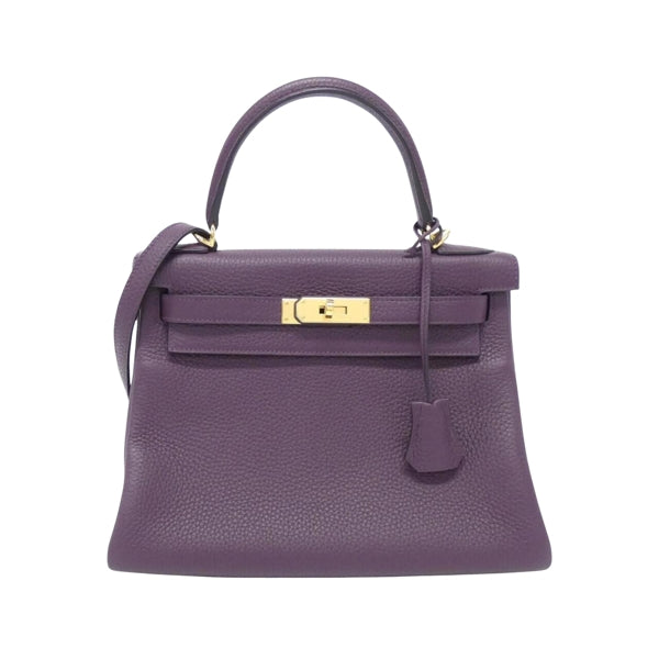 Hermès Gray Leather Handbag