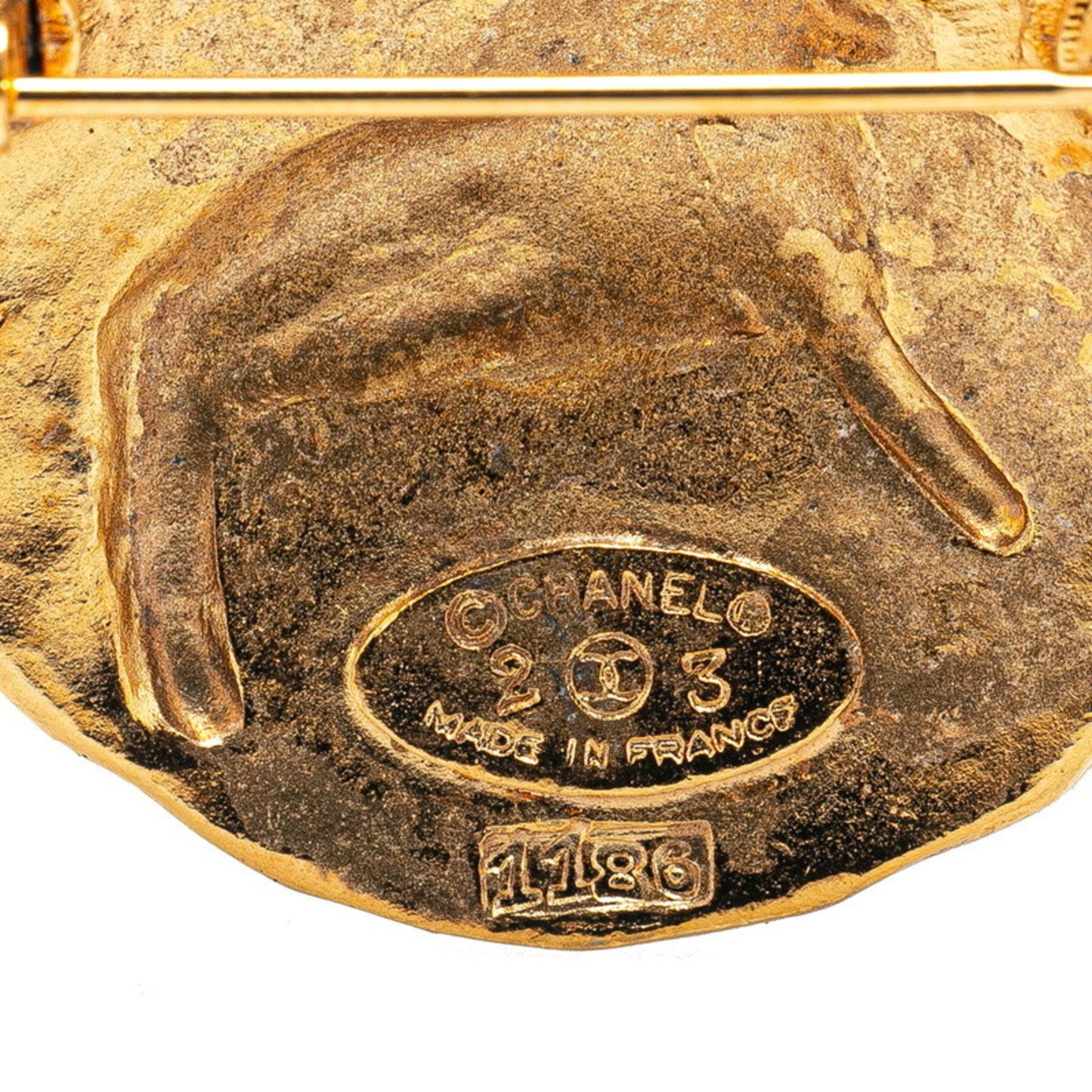 Chanel Gold Gold Plated Brooch