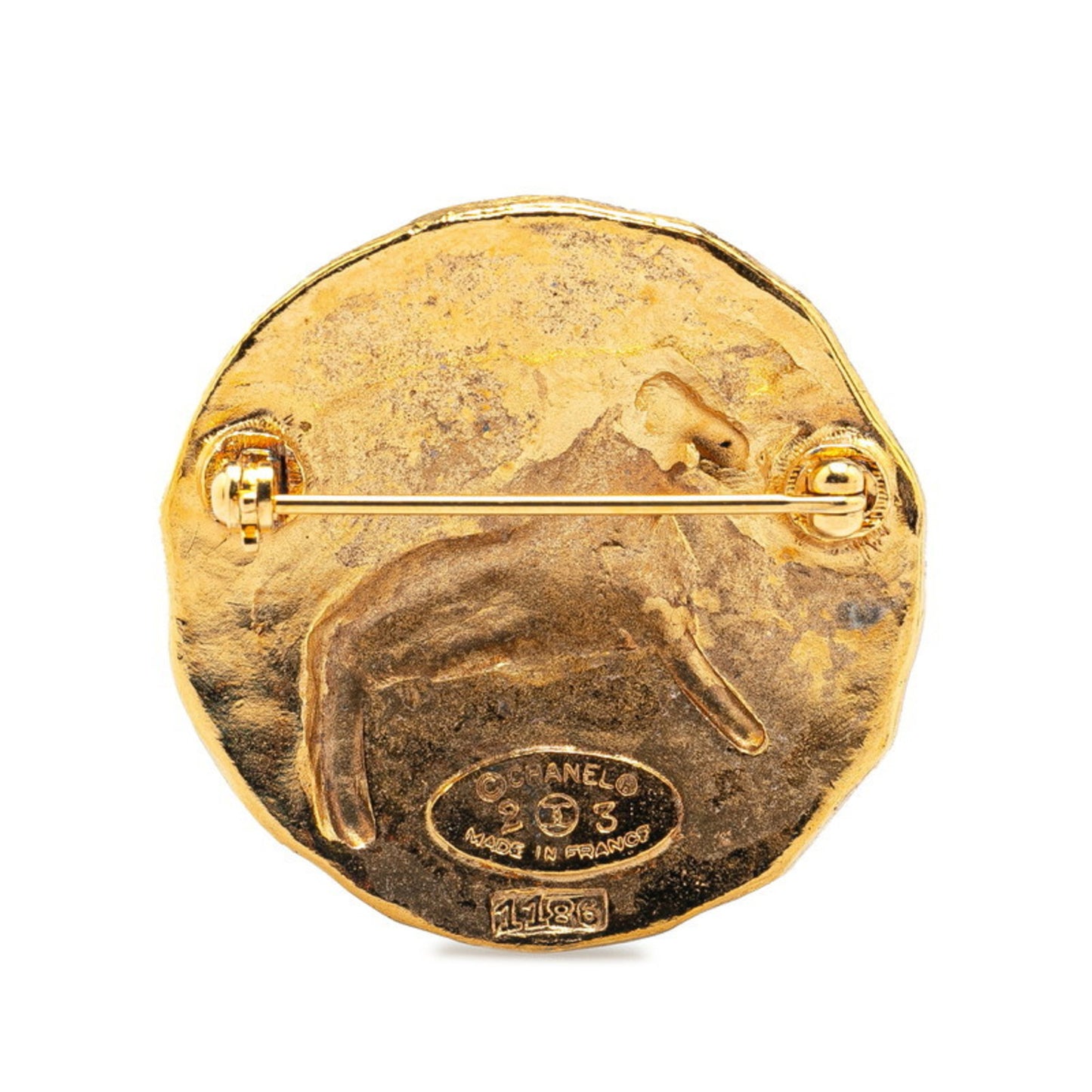 Chanel Gold Gold Plated Brooch