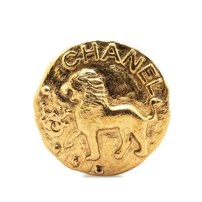 Chanel Gold Gold Plated Broche