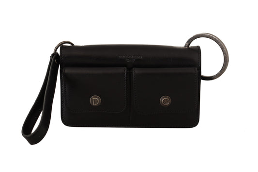 Dolce & Gabbana Elegant Mini Leather Wallet In Timeless Black