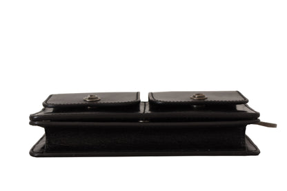 Dolce & Gabbana Elegant Mini Leather Wallet In Timeless Black