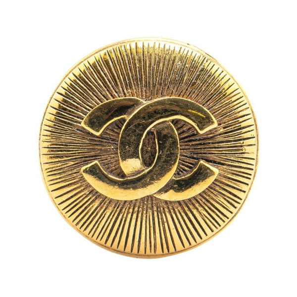 Chanel Gold Gold Plated Broche