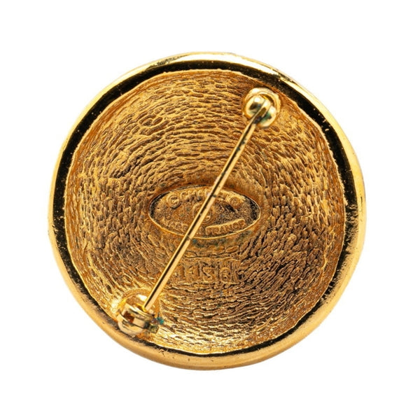 Chanel Gold Gold Plated Coco Mark
