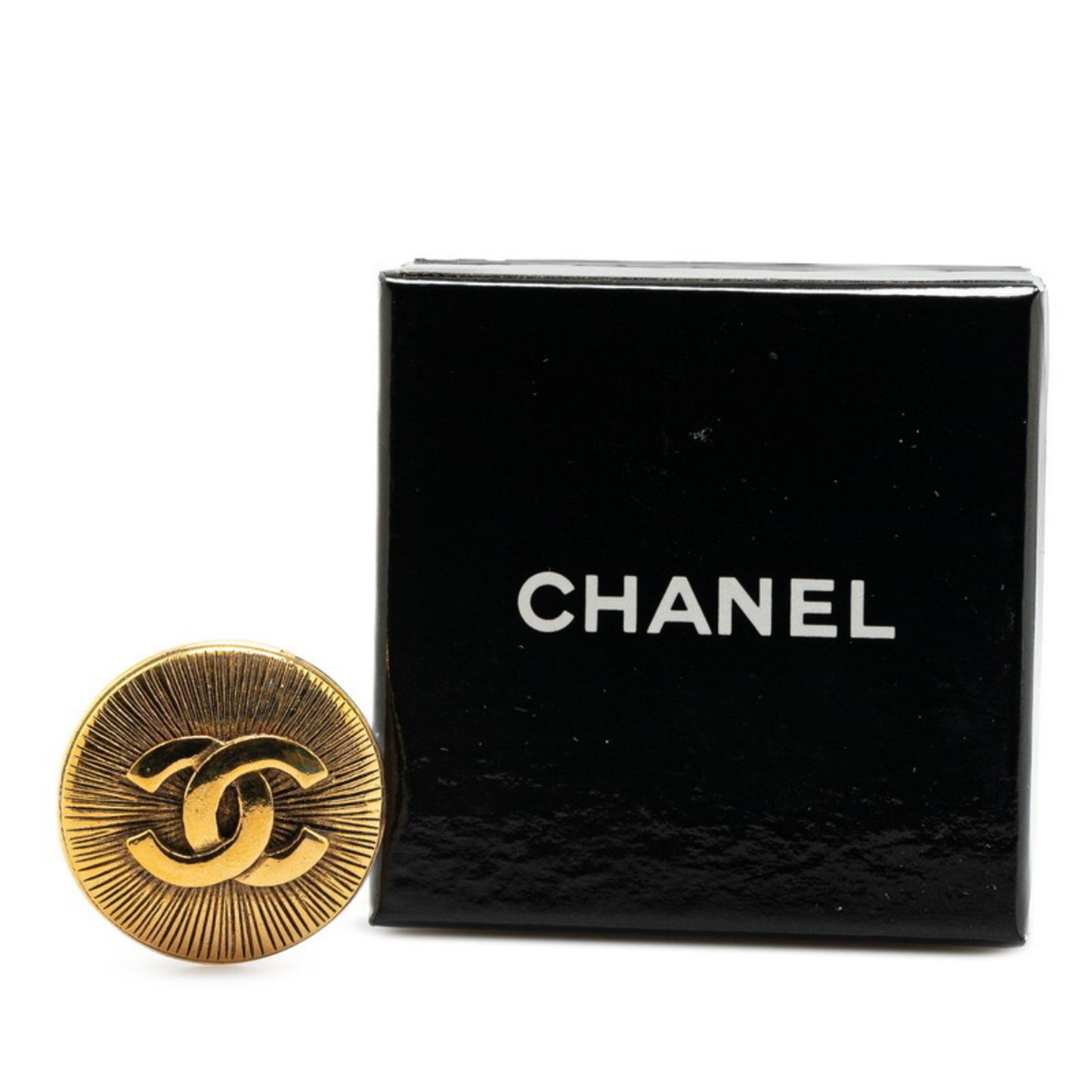 Chanel Gold Gold Plated Coco Mark