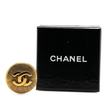 Chanel Gold Gold Plated Coco Mark