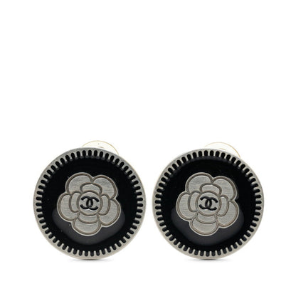 Chanel Black Metal Camellia