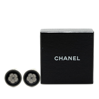 Chanel Black Metal Camellia