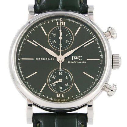 Iwc Schaffhausen Black Steel Watch
