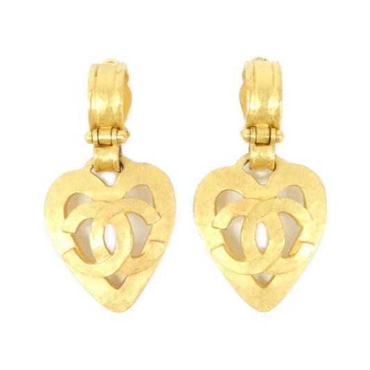 Chanel Gold Gold Plated Earring