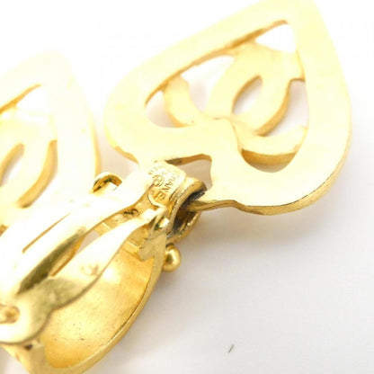 Chanel Gold Gold Plated Earring