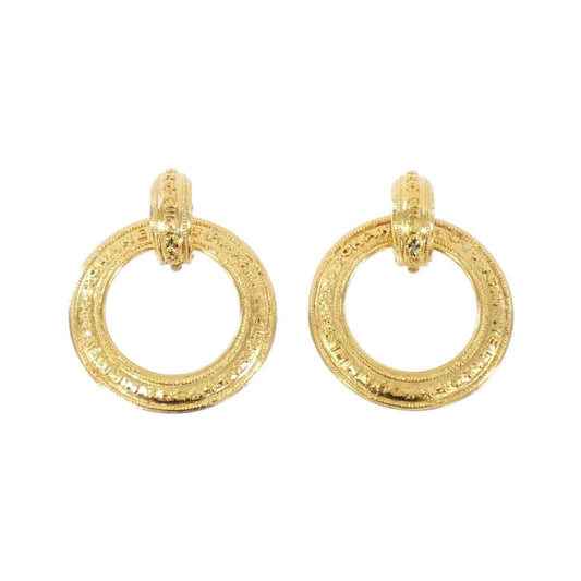 Chanel Gold Gold Plated Earring