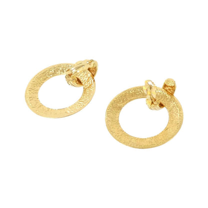 Chanel Gold Gold Plated Earring