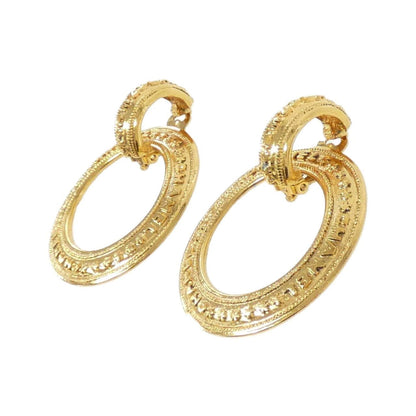 Chanel Gold Gold Plated Earring