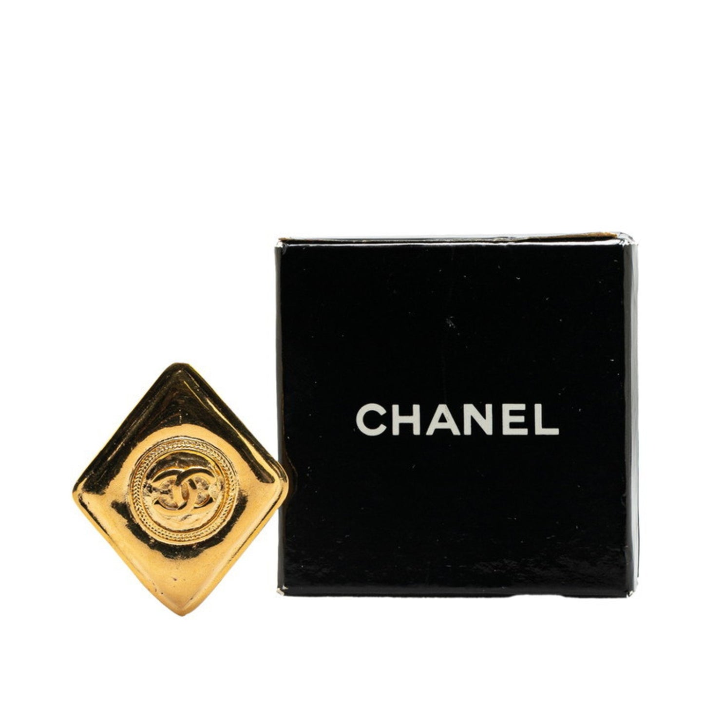 Chanel Gold Gold Plated Coco Mark