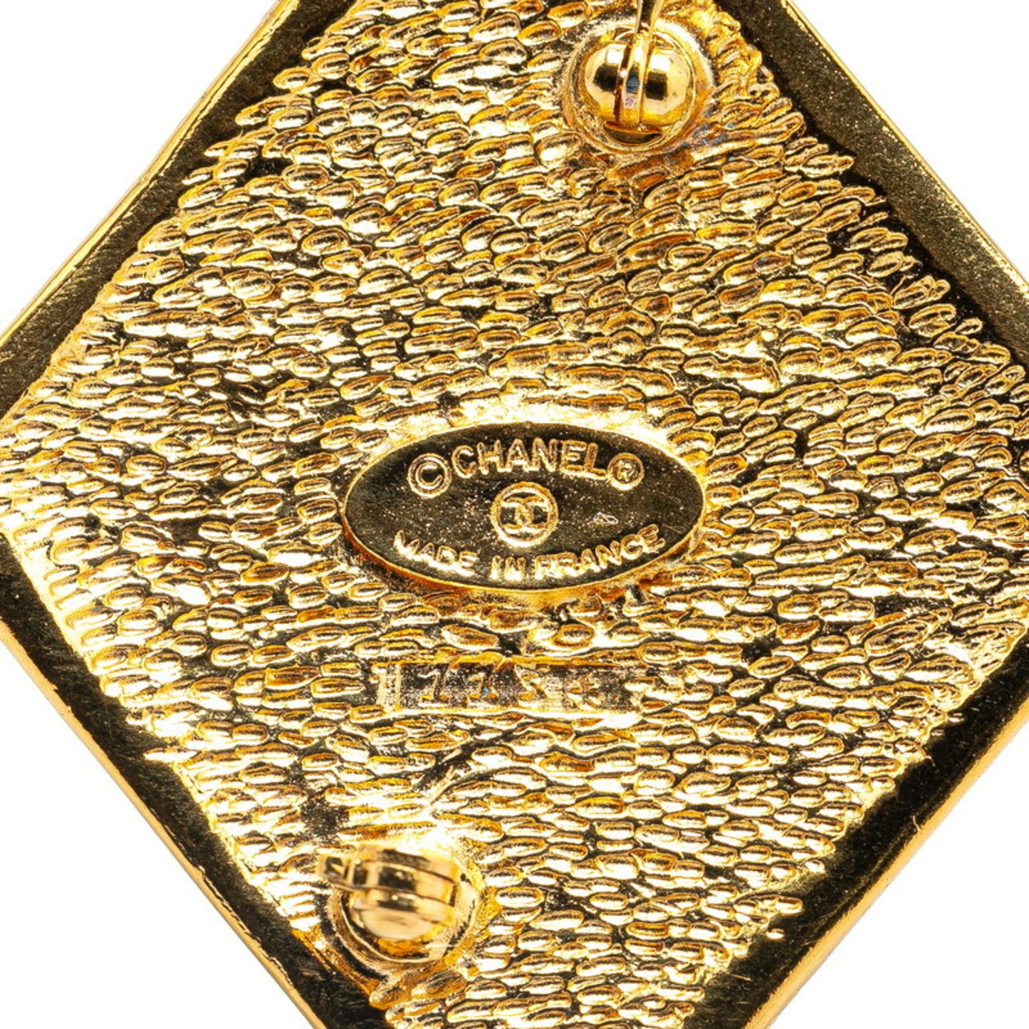 Chanel Gold Gold Plated Coco Mark