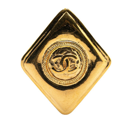 Chanel Gold Gold Plated Coco Mark